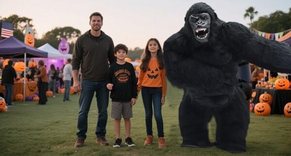 Adult Inflatable Gorilla Costume, Funny Blow Up Suit for Halloween Party Cosplay product image 7 Adult Inflatable Gorilla Costume, Funny Blow Up Suit for Halloween Party Cosplay product image 7